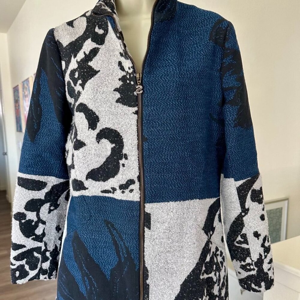 Early Y2K Desigual Statement Jacket | Size 42 (Large) | Art Print Patchwork